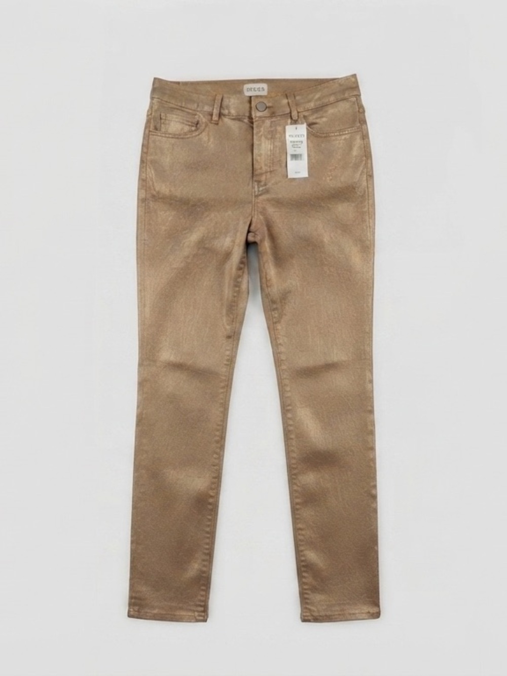 Chico's NWT SO Slimming Girlfriend Slim Leg Gold
